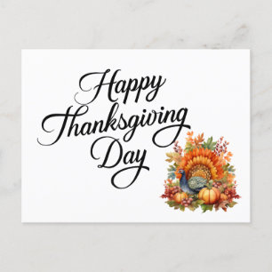 Carte Postale Joyeuse fête de Thanksgiving 
