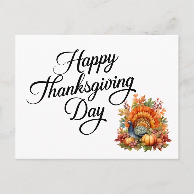 Carte Postale Joyeuse fête de Thanksgiving  (Devant)