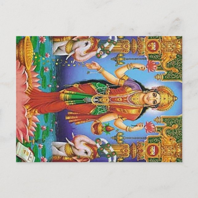 Carte Postale Joyeuse fête des mères Idées cadeaux Déesse hindou (Devant)