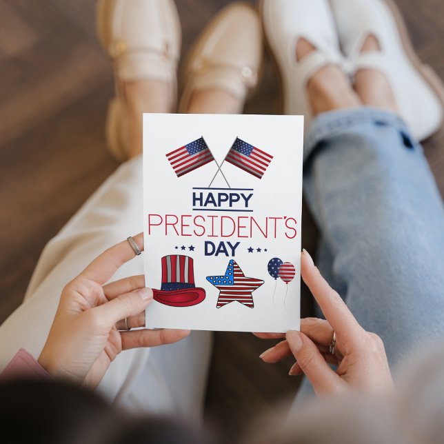 Carte Postale Joyeuse fête du président (Créateur téléchargé)