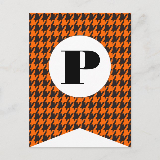 Carte postale Joyeuse Halloween Flag Bunting (Devant)