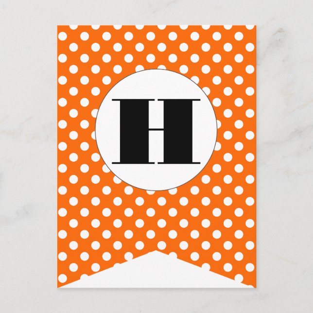Carte postale Joyeuse Halloween Flag Bunting Banne (Devant)