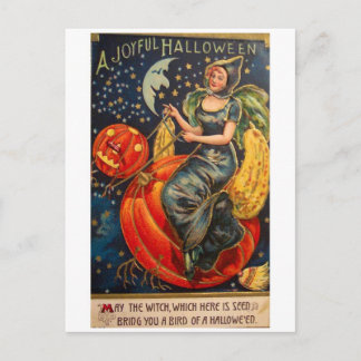Carte Postale Joyeuse Halloween Vintage rétro