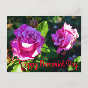 Carte Postale Joyeuse Journée commémorative - Rose de la Journée