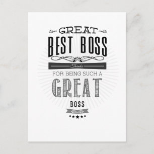 Carte Postale Joyeuse Journée des Boss