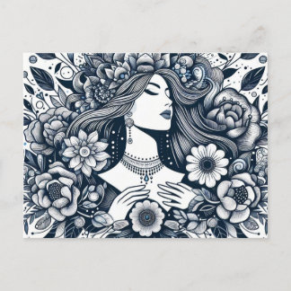 Carte Postale Joyeuse Journée des femmes pour honorer les femmes