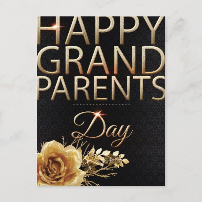 Carte Postale Joyeuse journée des grands-parents (Devant)