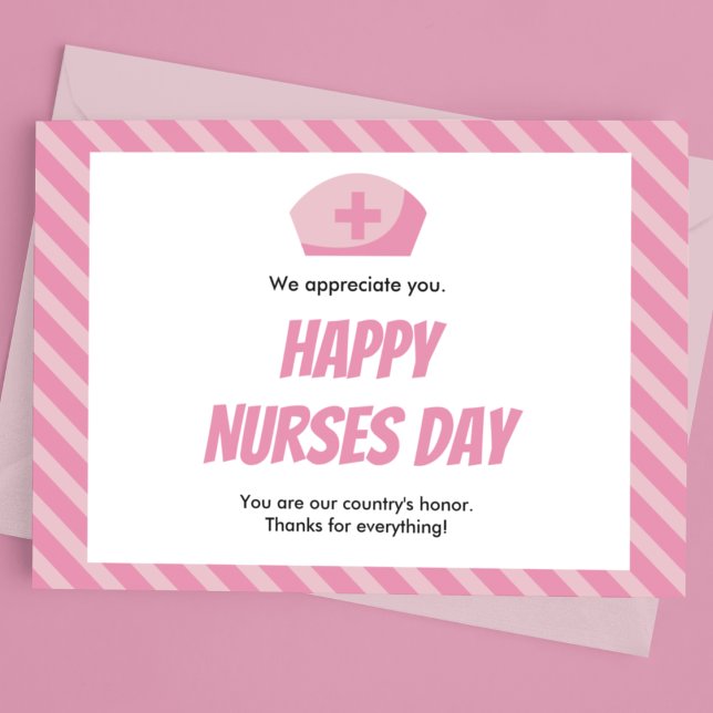 Carte Postale Joyeuse journée des infirmières (Créateur téléchargé)