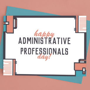 Carte Postale Joyeuse Journée des professionnels de l'administra