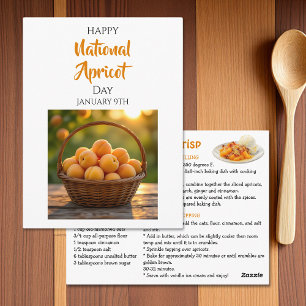 Carte Postale Joyeuse Journée nationale de l'abricot   9 janvier