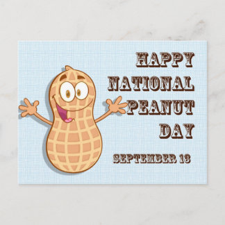 Carte Postale Joyeuse Journée nationale de l'arachide 13 septemb