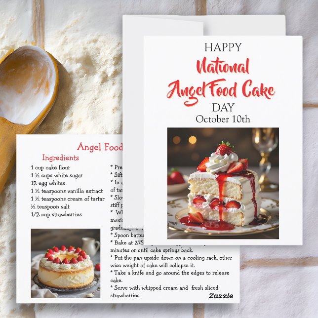Carte Postale Joyeuse Journée nationale du gâteau alimentaire An (Créateur téléchargé)
