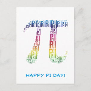 Carte Postale Joyeuse Journée Pi   Célébrer