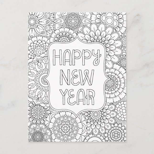 Carte postale Joyeuse pour le Nouvel An (Devant)