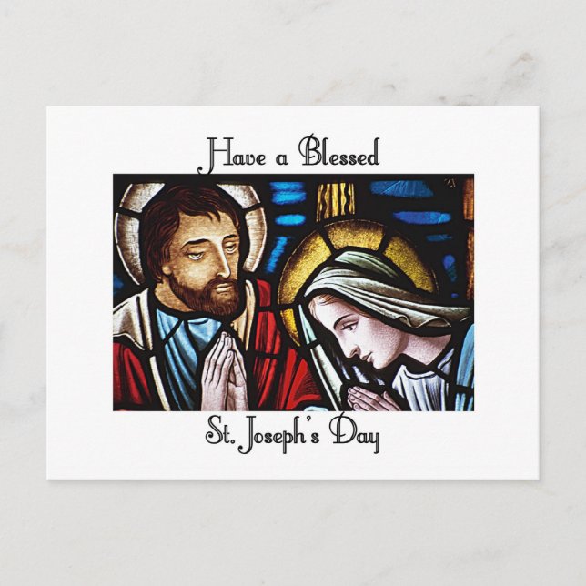 Carte Postale Joyeuse Saint-Joseph's Day (Devant)