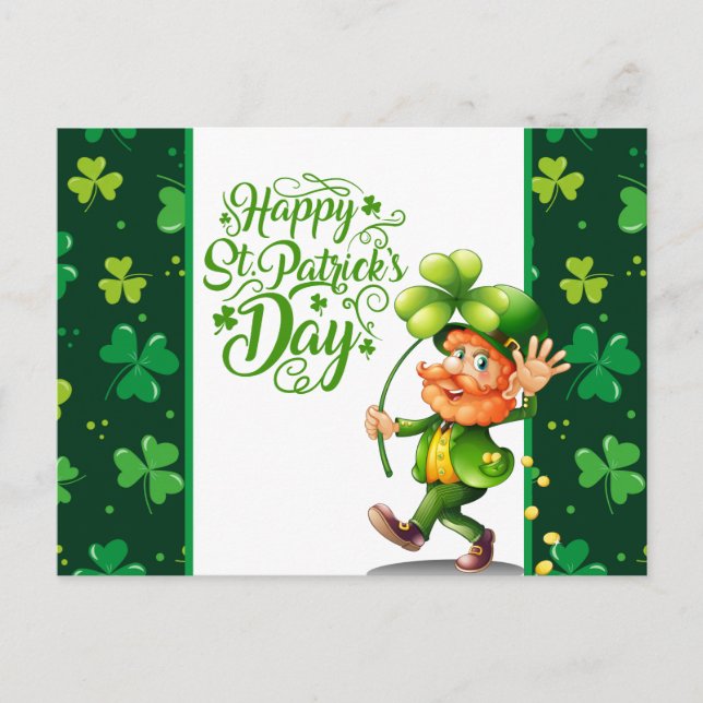 Carte Postale Joyeuse Saint-Patrick (Devant)