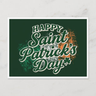 Carte Postale Joyeuse Saint Patrick vintage 