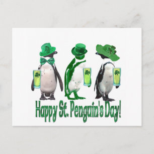 Carte Postale Joyeuse Saint-Penguin's Day