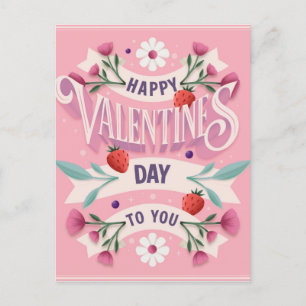 Carte Postale Joyeuse Saint Valentin à Vous