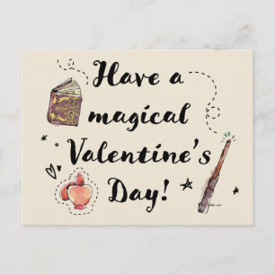 Carte Postale Joyeuse Saint-Valentin magique