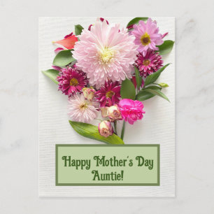 Carte Postale Joyeuse tante de la Fête des Mères !