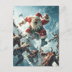 Carte postale Joyeuse Zombie Christmas
