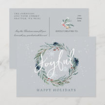 Joyeuses Fêtes de fin d'année Couronne d'hiver Nei