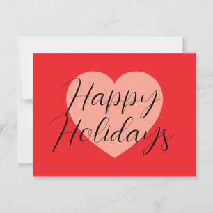Carte Postale Joyeuses Fêtes Joyeux Noël Période de Vacances Cœu