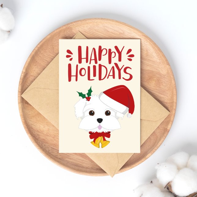 Carte Postale Joyeuses fêtes - Noël maltais mignon (Créateur téléchargé)