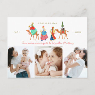 Carte Postale Joyeuses Fêtes   noël   trois rois   3 photos