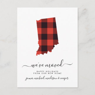 Carte Postale Joyeuses fêtes | Nous avons bougé | Indiana