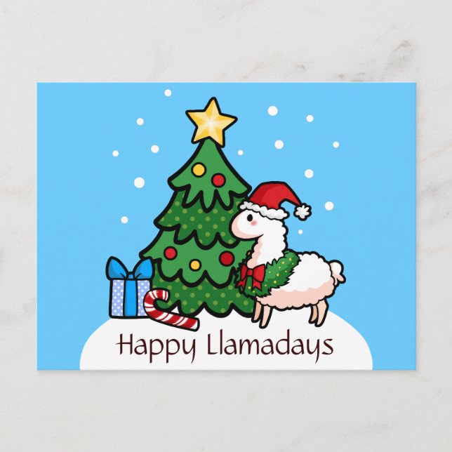 Carte Postale Joyeuses lamadaires (Devant)
