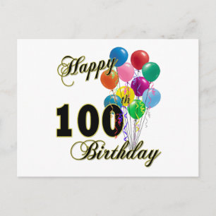 Carte Postale Joyeux 100e anniversaire cadeaux et vêtements d'an