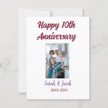 Joyeux 10ème anniversaire de mariage photo couple