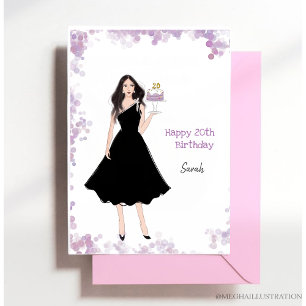 Carte Postale Joyeux 20e anniversaire, 20e, jour de naissance, 2