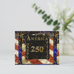 Carte Postale Joyeux 250e anniversaire Amérique !