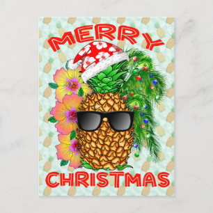 Carte Postale Joyeux ananas Christams