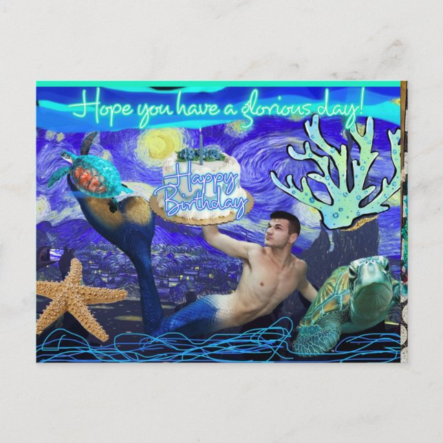 Carte postale joyeux anniversaire (Devant)