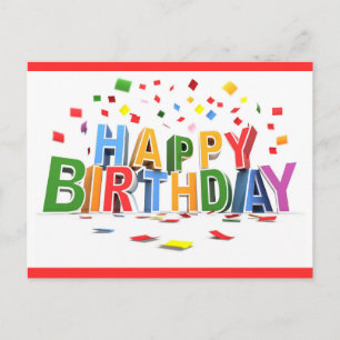 Carte Postale Joyeux anniversaire