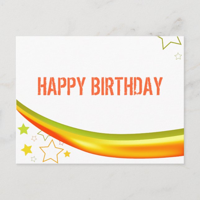 Carte Postale Joyeux anniversaire (Devant)