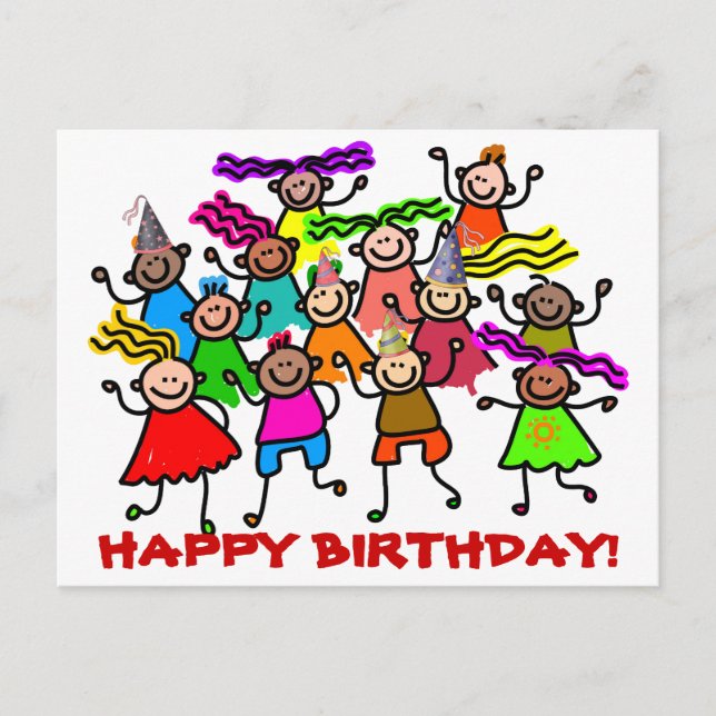 Carte Postale Joyeux anniversaire (Devant)