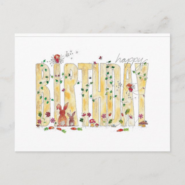 Carte Postale Joyeux anniversaire (Devant)