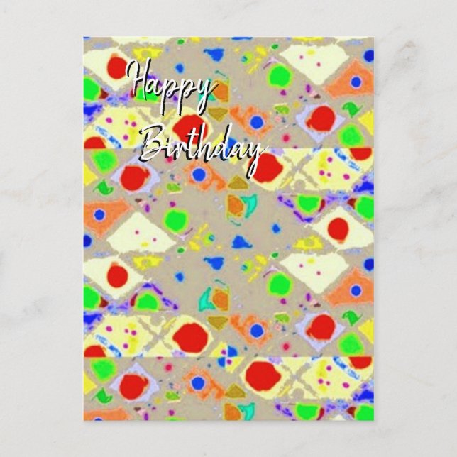 Carte Postale Joyeux anniversaire (Devant)