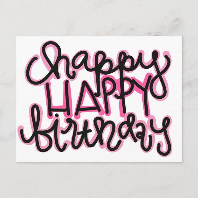 Carte Postale Joyeux anniversaire (Devant)