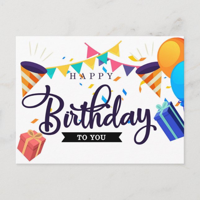 Carte Postale Joyeux Anniversaire (Devant)