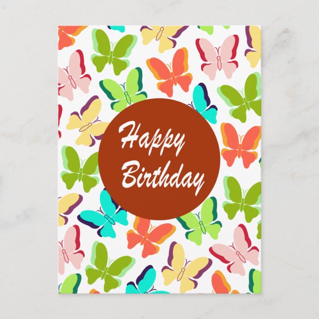 Carte Postale Joyeux anniversaire (Devant)