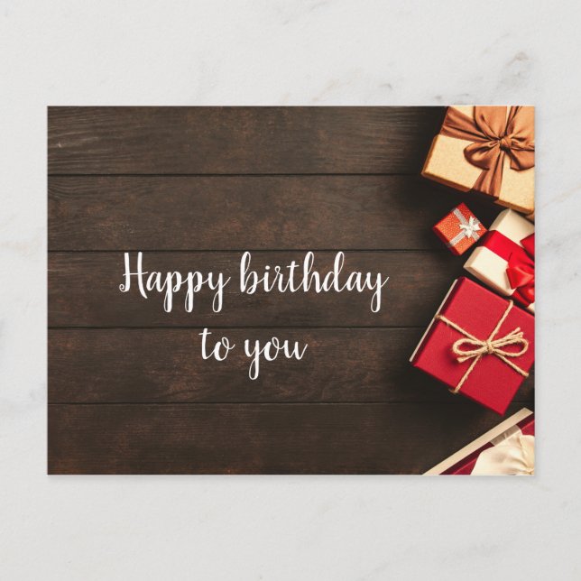 Carte Postale Joyeux anniversaire (Devant)