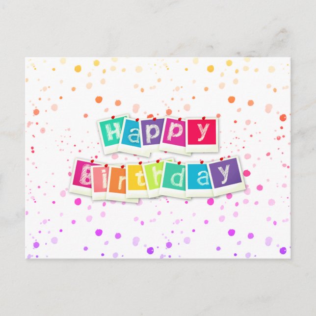 Carte Postale Joyeux anniversaire (Devant)