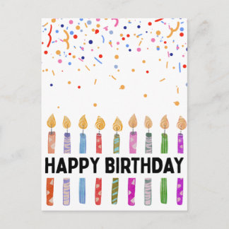 CARTE POSTALE JOYEUX ANNIVERSAIRE