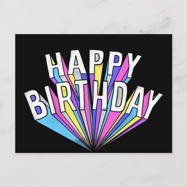 Carte Postale Joyeux anniversaire (Devant)
